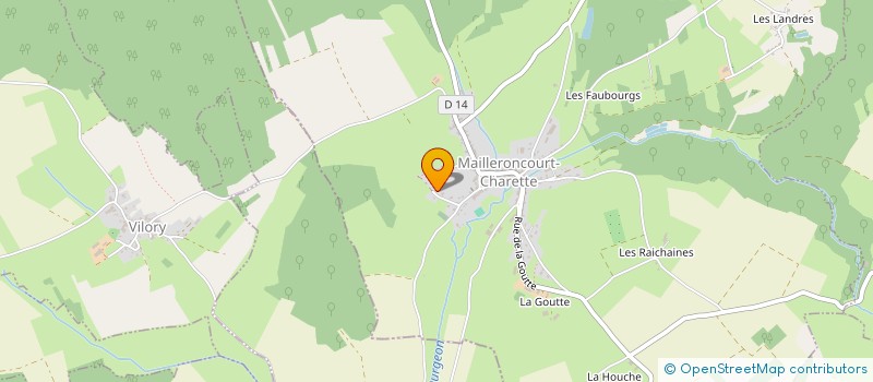 localisation de l'entreprise PRO-TOITURE  MAILLERONCOURT-CHARETTE