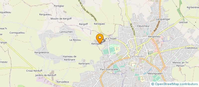 localisation de l'entreprise PRO TP  PLOUIDER