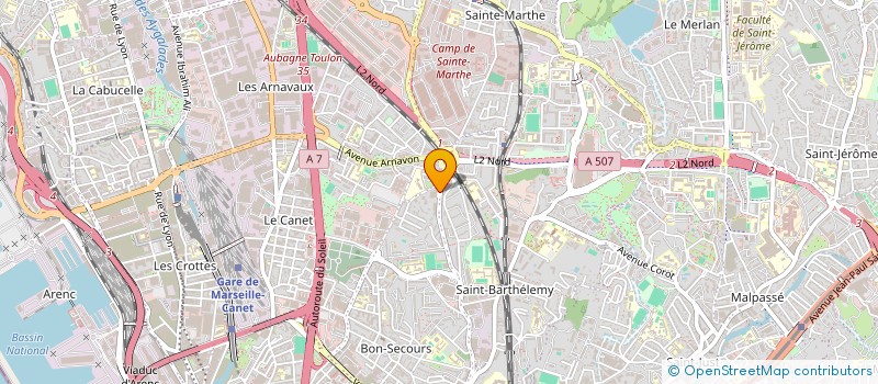 localisation de l'entreprise PRO TRADING à MARSEILLE