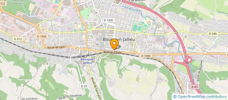 localisation de l'entreprise PRO TRANS 69 à BOURGOIN-JALLIEU