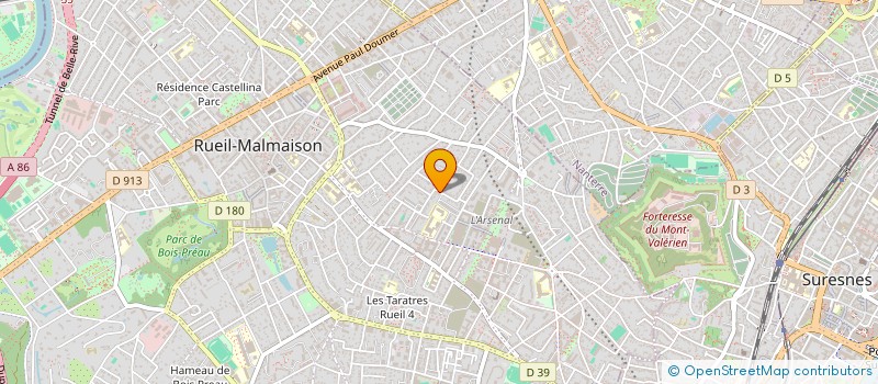 localisation de l'entreprise PRO TRAVAUX 02 à RUEIL-MALMAISON