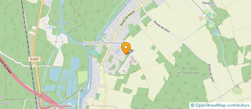 localisation de l'entreprise PRO TRONICS  MONTCOURT-FROMONVILLE