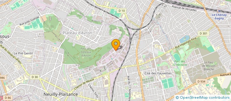 localisation de l'entreprise PRO URBA NORD à NEUILLY-SUR-MARNE