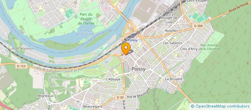 localisation de l'entreprise PRO VAL DE SEINE  POISSY