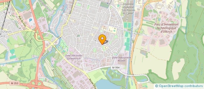 localisation de l'entreprise PRO VI SCHILIG  ILLKIRCH-GRAFFENSTADEN