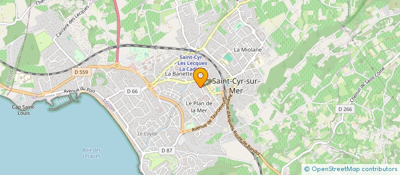 localisation de l'entreprise PRO VIES DANSE à SAINT-CYR-SUR-MER