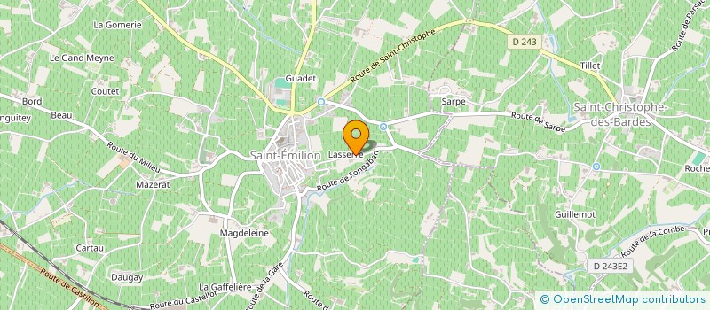 localisation de l'entreprise PRO VIGNES à SAINT-EMILION