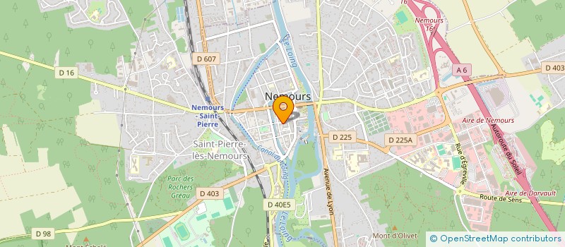 localisation de l'entreprise PRO VINO  NEMOURS