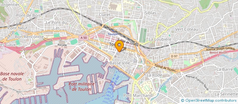 localisation de l'entreprise PRO VISION à TOULON