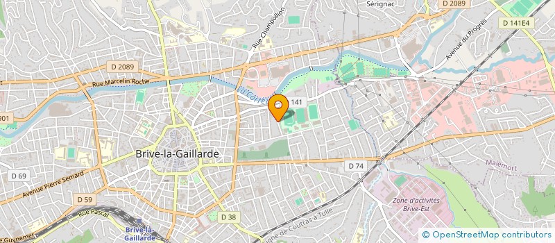 localisation de l'entreprise PRO VISIONS à BRIVE-LA-GAILLARDE
