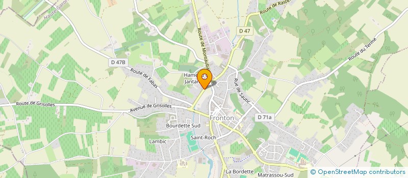 localisation de l'entreprise PRO VJ  FRONTON