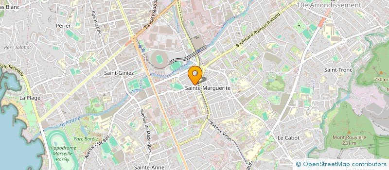 localisation de l'entreprise PRO VTC à MARSEILLE