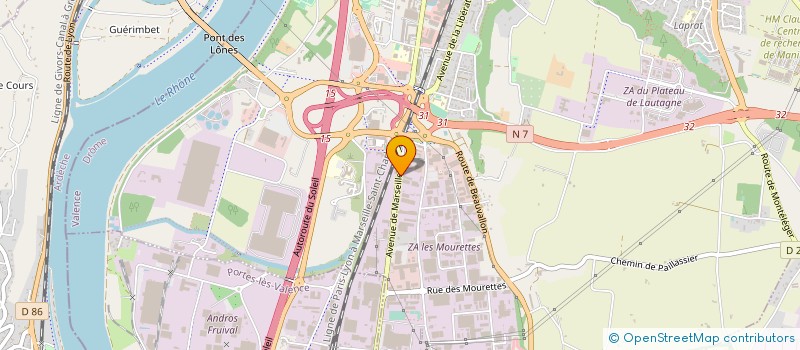 localisation de l'entreprise PRO WATTS ENERGIE à VALENCE