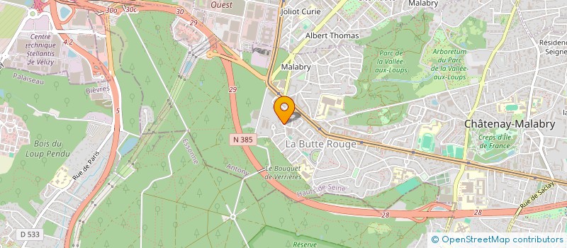 localisation de l'entreprise PRO WRESTLING PARIS à CHATENAY-MALABRY
