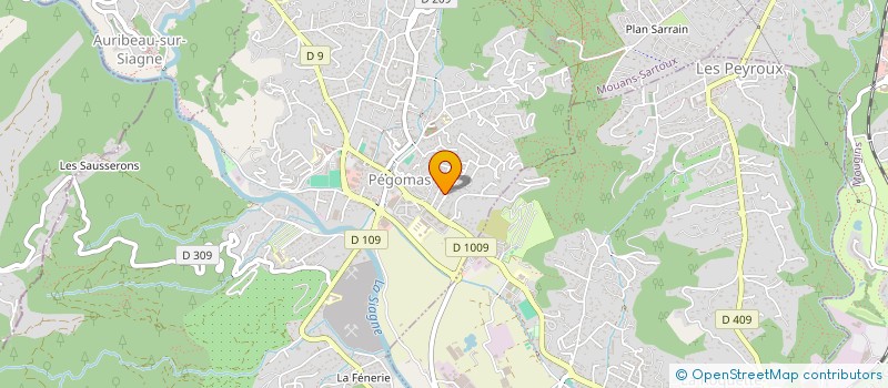 localisation de l'entreprise PRO X+  PEGOMAS