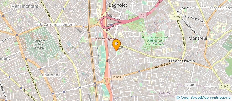 localisation de l'entreprise PRO-ZAK TRAX à BAGNOLET