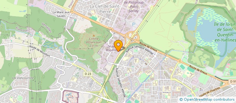 localisation de l'entreprise PRO2M à TRAPPES