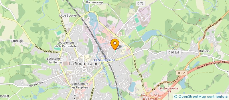 localisation de l'entreprise PRO2NETT à LA SOUTERRAINE