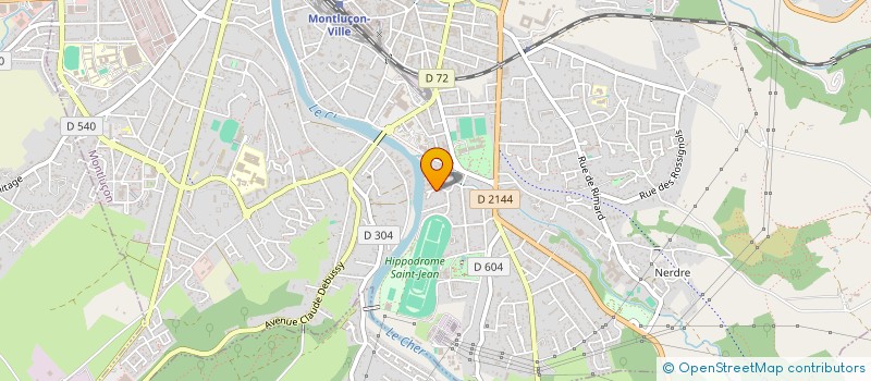 localisation de l'entreprise PRO2ROO à MONTLUCON