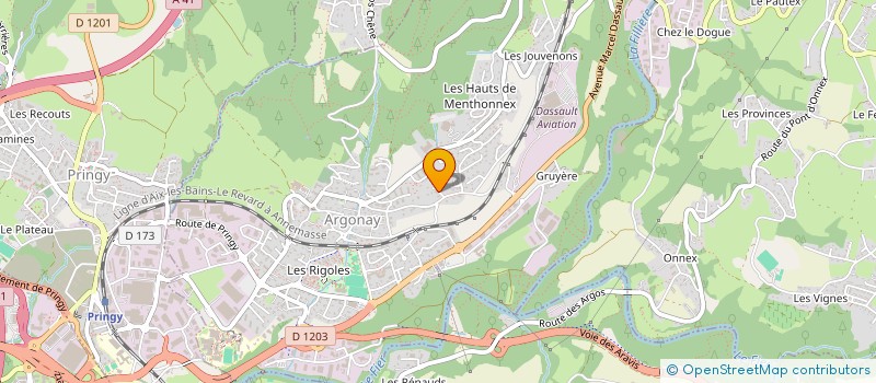 localisation de l'entreprise PRO3LACS  ARGONAY