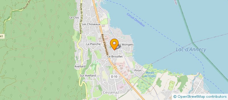 localisation de l'entreprise PRO4EVENTS SARL à SEVRIER