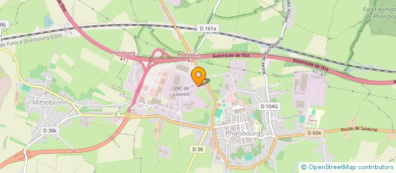 localisation de l'entreprise PRO54  PHALSBOURG