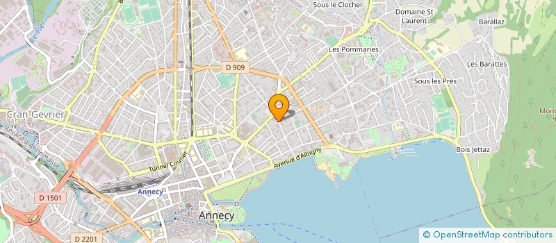 localisation de l'entreprise PROACT'CONSULT SAS à ANNECY