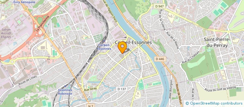 localisation de l'entreprise PROACT'IMM à CORBEIL-ESSONNES