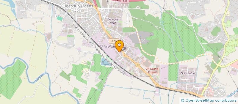 localisation de l'entreprise PROACTES  PUGET-SUR-ARGENS