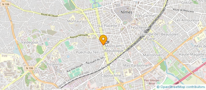 localisation de l'entreprise PROACTIF 30 à NIMES
