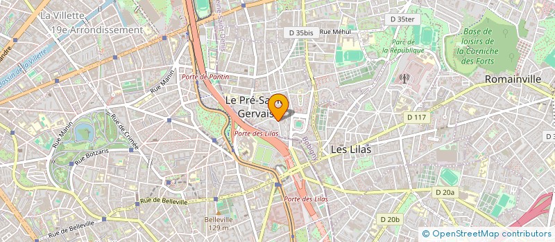 localisation de l'entreprise PROACTIF à LE PRE-SAINT-GERVAIS