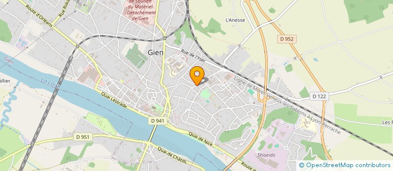 localisation de l'entreprise PROACTITECH  GIEN