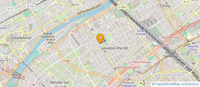 localisation de l'entreprise PROACTIVE  LEVALLOIS-PERRET