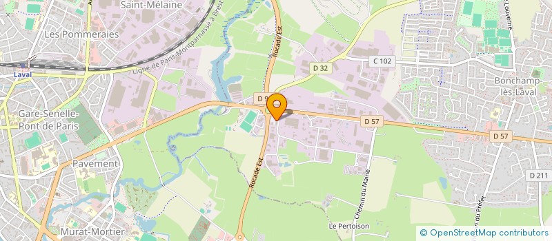 localisation de l'entreprise PROACTIVE GESTION  BONCHAMP-LES-LAVAL