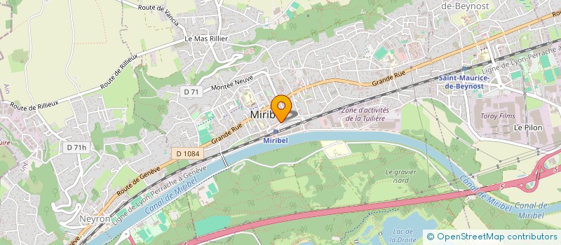 localisation de l'entreprise PROALPELEC à MIRIBEL