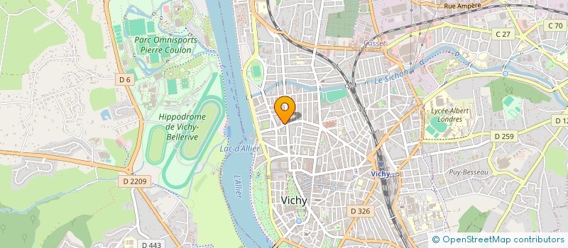 localisation de l'entreprise PROAXIM à VICHY