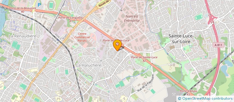 localisation de l'entreprise PROAXION  NANTES