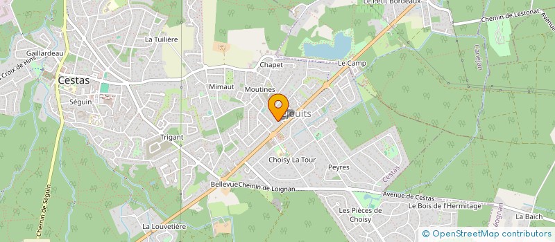 localisation de l'entreprise PROAXIS CONSULTING  CESTAS