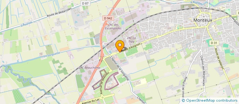 localisation de l'entreprise PROBABIO à MONTEUX