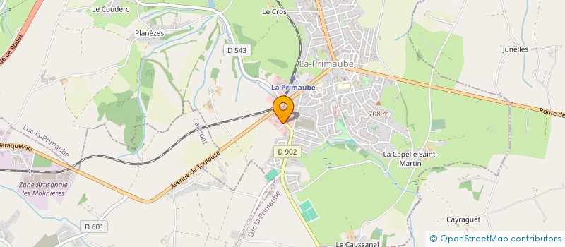 localisation de l'entreprise PROBAIE à LUC-LA-PRIMAUBE