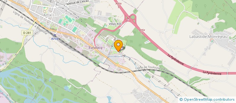 localisation de l'entreprise PROBALI à LABASTIDE-MONREJEAU