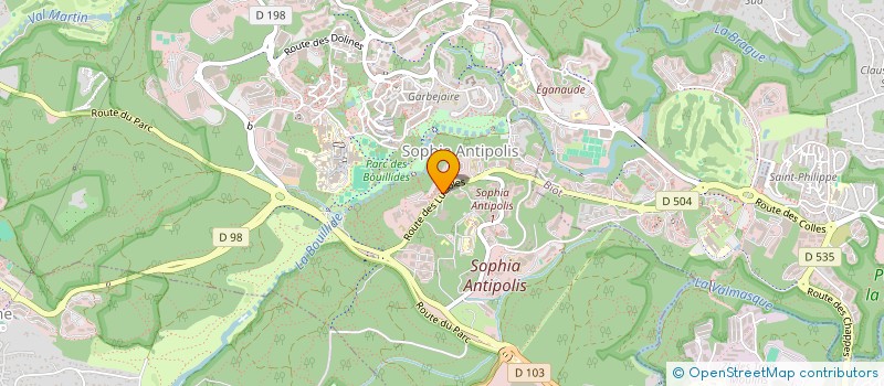 localisation de l'entreprise PROBANTIA  VALBONNE