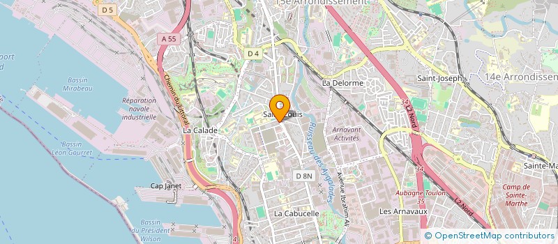 localisation de l'entreprise PROBAT 13 SERVICE à MARSEILLE