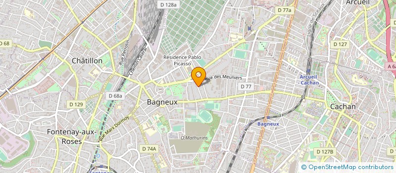 localisation de l'entreprise PROBAT à BAGNEUX