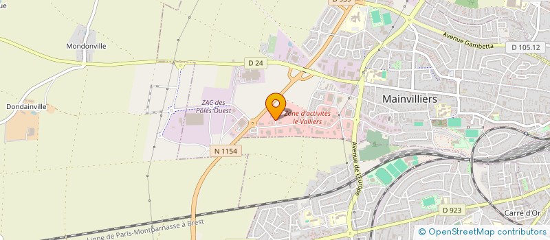 localisation de l'entreprise PROBAT à MAINVILLIERS