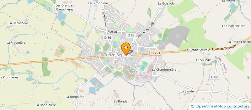 localisation de l'entreprise PROBAT  TREIZE-SEPTIERS