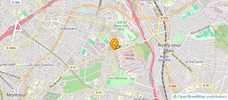 localisation de l'entreprise PROBAT à MONTREUIL