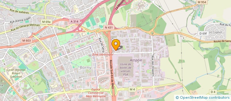 localisation de l'entreprise PROBAT 57  METZ