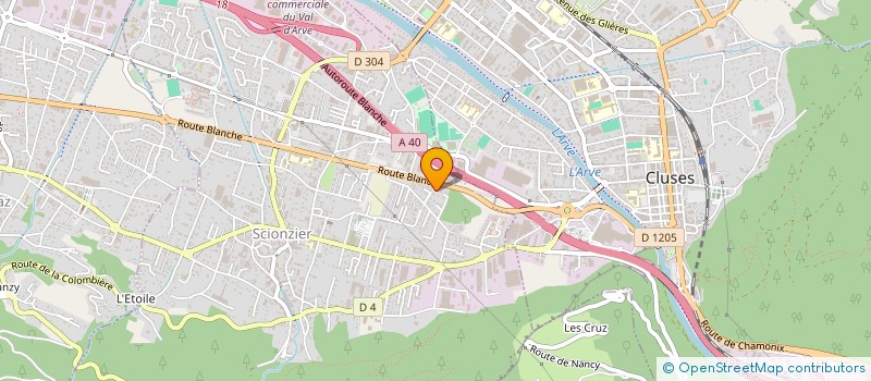 localisation de l'entreprise PROBAT 74  SCIONZIER