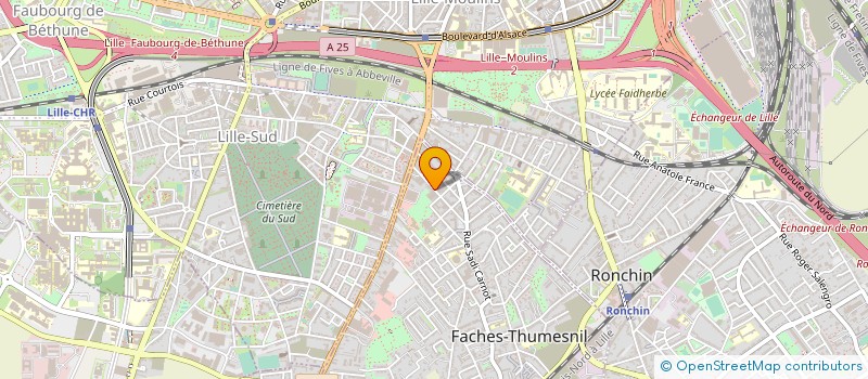 localisation de l'entreprise PROBAT à FACHES-THUMESNIL